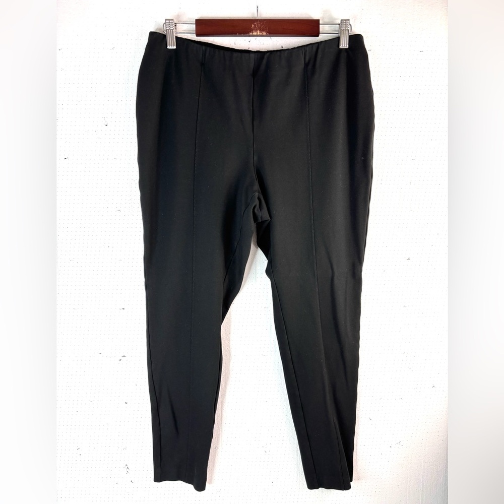 J. Jill L Ponte Leggings Smart Classic Pants In Black